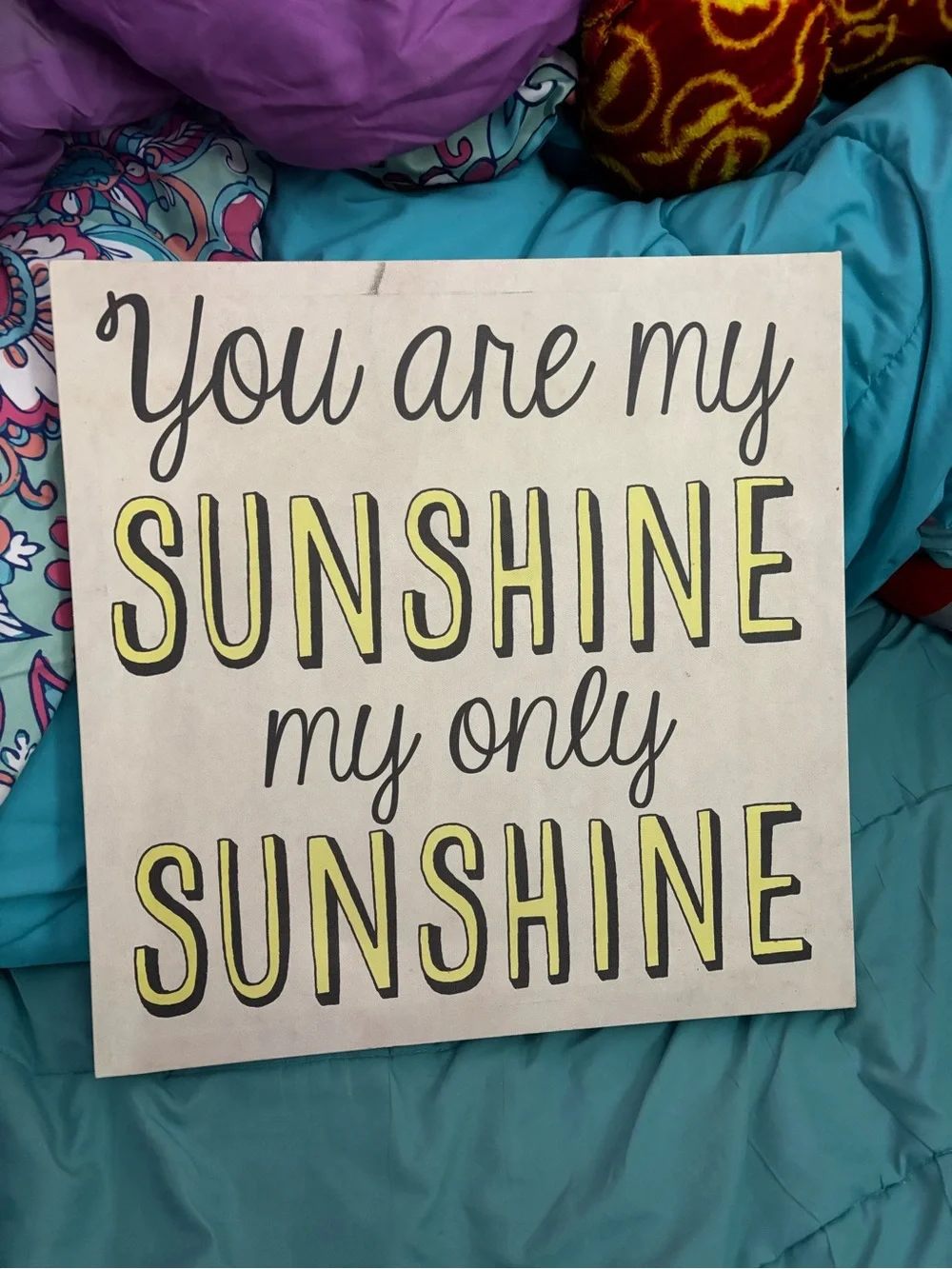 You Are My Sunshine canvas print by ©Louise Carey/Produced by Artissimo Designs